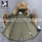 Top Selling Products Raccoon Fur Collar Winter Russian Fur Coats