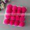 High quality rex rabbit fur ball real fur pom poms for hats