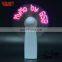 2018 SUNJET Hot Sale Best Promotion Gift Battery Replaceable LED Mini Handheld Flashing Custom Words Fan