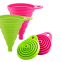 Utensils Cleaning Gloves Kitchen Tools Silicone Colorful Foldable Silicone Funnel