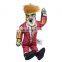 Durable canvas simulated Trump funny dog chew toy with bells mint for dog cats