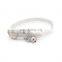 New high-end pet collar transparent crystal lattice cat dog bell collar