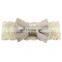 4Inches Baby Girl velvet Bows Headband Kids Solid Lace Hairband 10Colors