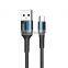 Remax 2.4A 1M Black Silver usb Cable data, c type to c type for phone