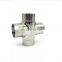 Pipe fitting union 4-way ss304 ss316l cross stainless steel pipe fitting