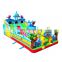 Children Funny Shark Castle Slide Park Inflatable Bouncy Trampoline Fun City Playground, Inflatable Amusement Park Slider