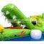 inflatable floating water obstacle crocodile slide aqua run