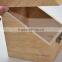 Unfinished wooden wine gift box,wine packaging with slanting opening lid