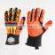 Impact resistant non-slip embellished mechanical gloves TPR glove