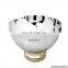 oval shape white & gold edge bowl