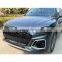 Automotive parts car Grille Grid Grill for Audi Q5 2021 2022 upgrade to SQ5 RSQ5 model Bright black ABS material