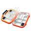 PP Plastic Small Multifunction Clear Storage Case 5 Compartments Fishing Tackle Accessory Lure Box