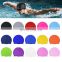 Factory wholesale custom waterproof long hair silicone swim cap silicone swimming caps for women