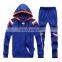 new style customized design wholesales price relaxed running zipper track suit hood gym tracksuit for men