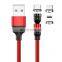 Wholesale 1M 2M 3PIN  540 rotation Fast Charging Type C 3 In 1 Usb Charging Cable Magnetic Data cable for iphone