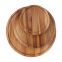 Custom Round Solid Wooden Chopping Board with Juice Groove Serving Food Natural Acacia Wood Kitchen Thick Cutting boards