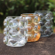 Wholesale Funny Novelty Colored Candle Holder Tumblers Bubble Decorative Tabletop Drinking Glasses