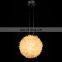 simple modern ball chandelier quartz crystal pendant lamp for home decoration