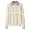 Free Size Pure Cashmere Sweater Turn down Collar Knitted Casual Style Plus Size Breathable Comfortable for Winter Autumn Adults