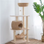 Meow Love Rattan kitten Tower Furniture Plush Cover Sisal Hind Cat Tree Small Fresh Cat Nest Rest Entertainment Exercise