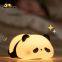 Creativity Panda Bear Silicone Night Light Soft Baby led Animal Lamp for Room Decor Baby Nightlight
