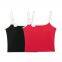 Spring New European and American Style Belt Chest Cushion Strap Three Dimensional Flower Decorative Tank Top