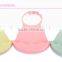 Hot Selling waterproof Kids silicone baby bib with pocket