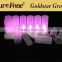 2016 Rechargeble LED tea candle light purple color mini led tea light candle