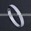 Leaf Pattern Rose Gold Plated Stainless Steel Bangle For Lady Women Jewelry SMJ0053