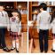 Baby frock dress Japen style elegant school uniform students clothing set V neck children clothing for 100-180cm kids