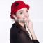 coloful narrow-brim women winter hat for young lady fashion women hat bowler hats floral and leaf trim