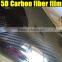Super quality glossy black 5D carbon fiber film with strong strechable 3 layers size:1.52*20m per roll