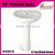 Wholesale Chaozhou factory Porcelain Bathroom 20"Pedestal Basin White