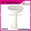 Economic Porcelain Enlongated Washroom 20"Pedestal Basin White