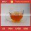 Mouthblown double insulated glass coffee cup with saucer