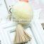 Fashion Lovely tassel Charms keychain fur pompom/