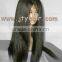 Hot Beauty Fashional Style 22" #1B Yaki Straight, Bleached Knots, Indian remy hair lace front wig