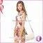 High Spandex floral maxi dress Skinny