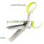 5-blades Herb Scissors- Premium Kitchen Shears with 5 Stainless Steel Blades