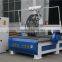 cnc wood machine with two exchanging spindles