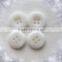 Fashion custom white resin button four holes white button for coat