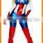 Captain America female superhero Jumpsuit Halloween costume and game uniform temptation nightclub bar performance