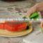 Amazon hot sale High quality stainless steel watermelon silicone handle slicer Watermelon Watermelon Cutter Slicer
