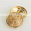 High quality metal buttons Gold, silver, hollow out buttons Men's jacket dress coat buttons