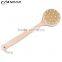 long handle bath cleaning brush dry natural bristle body brush