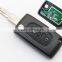 Wholesale Citroen flip car key 2 button 206 blade transponder chip ID46 433MHz, Citroen remote key