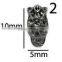 3D Nail Art DIY Rhinestone Decoration Nail Accessories Rock Punk Alloy Skull Rivet Craw For Manicure Tools