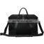 CSB268-001 Wholesale men bag black stylish versatile Laptop Briefcase genuine leather with canvas