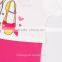 3-7y (K6932) Newest Nova girls t shirts kids wear printed children clothes baby girls tops summer