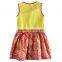 (H6145) 2-6y nova kids new dress designs flower dress kids printed baby dress girls